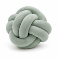 Cojín decorativo de nudo 30 cm de poliéster verde salvia estilo moderno
